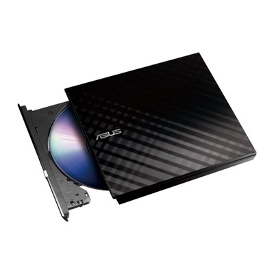 ASUS SDRW-08D2S-U LITE BLACK 8X USB DVD Writer Compatible For Windows And Mac OS
