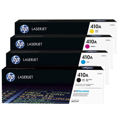 HP Complete HP Color Toner Set - 410A, Black, Cyan, Yellow & Magenta