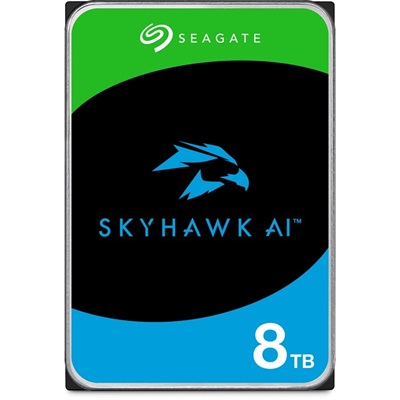 Seagate 8TB SkyHawk AI - SATA III 3.5" 7200 rpm HDD (OEM) Internal Surveillance 