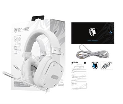 Sades Snowwolf Gaming Headphones Sa S