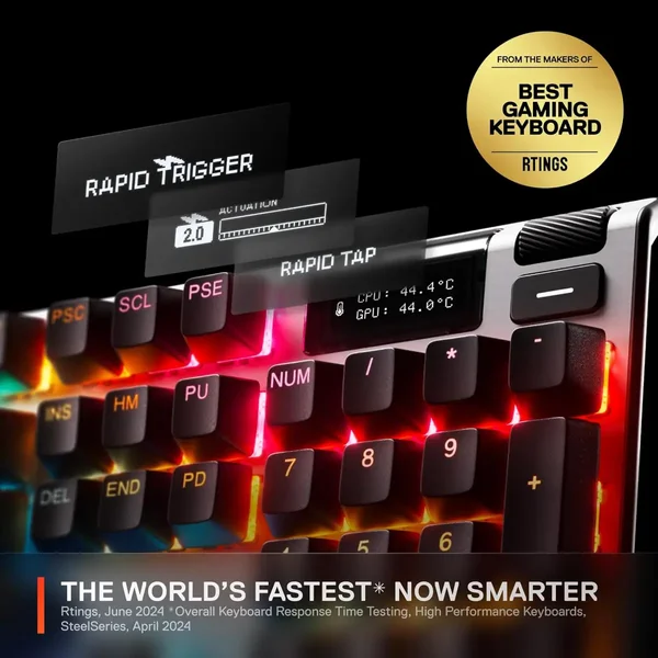 SteelSeries Apex Pro TKL Wireless Gen 3 (2025) HyperMagnetic Wireless Gaming Keyboard