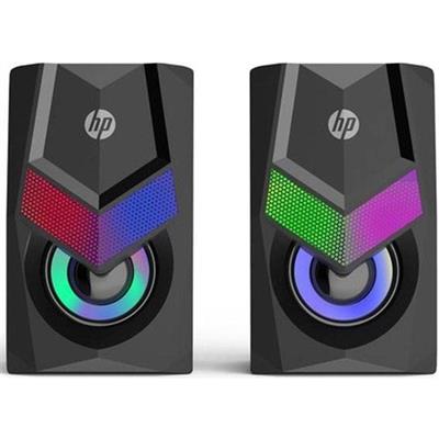 HP DHE-6000 Stereo Multimedia wired speaker RGB  - BLACK