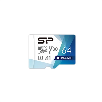 SILICON POWER SUPERIOR PRO U3 MICRO CARD (3D-NAND) 64GB