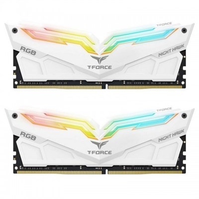 TeamGroup T-Force NightHawk RGB White DDR4 3200MHz 16GB (8GBx2) RAM