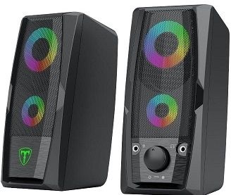 T-Dagger T-TGS550 2 x 3W 3.5mm RGB Speakers – Black