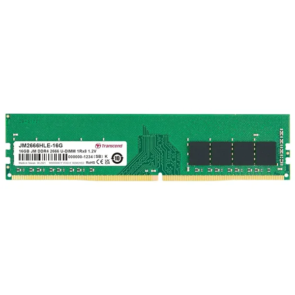 Transcend 16GB DDR4 2666MHz Desktop Memory, JetRam Memory