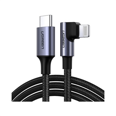 UGreen Type-C To Lightning Braided Cable 6ft Black