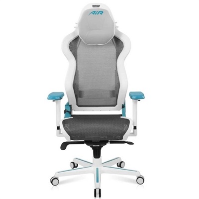 DXRacer AIR Series AIR-R1S-WQ.G-B3 Mesh Gaming Chair D7200, White & Cyan