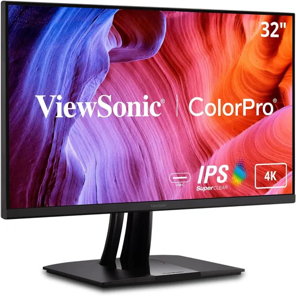 ViewSonic VP3256-4K 32 Inch 4K UHD IPS Ergonomic Monitor with Ultra-Thin Bezels
