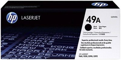 HP 49A Black Original LaserJet Toner Cartridge, Q5949A