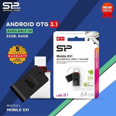 SILICON POWER MOBILE X31 ANDROID OTG 3.1 USB 64GB