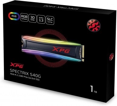 XPG 1TB S40G M.2 2280 NVMe RGB SSD Single Cut