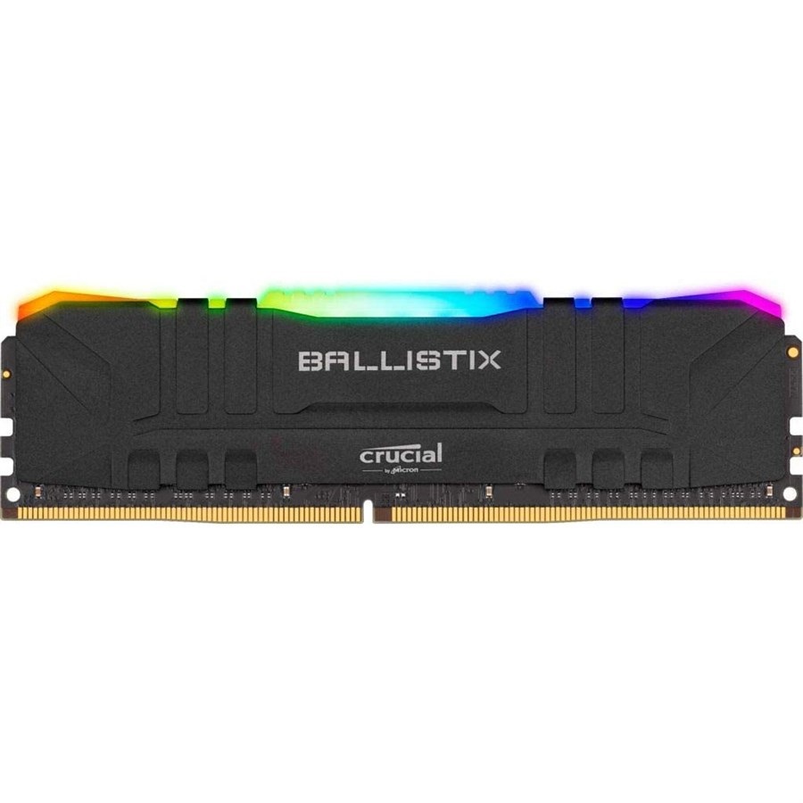 Crucial Ballistix RGB 8GB DDR4-3200 Desktop Gaming Memory BL8G32C16U4BL (Black) 