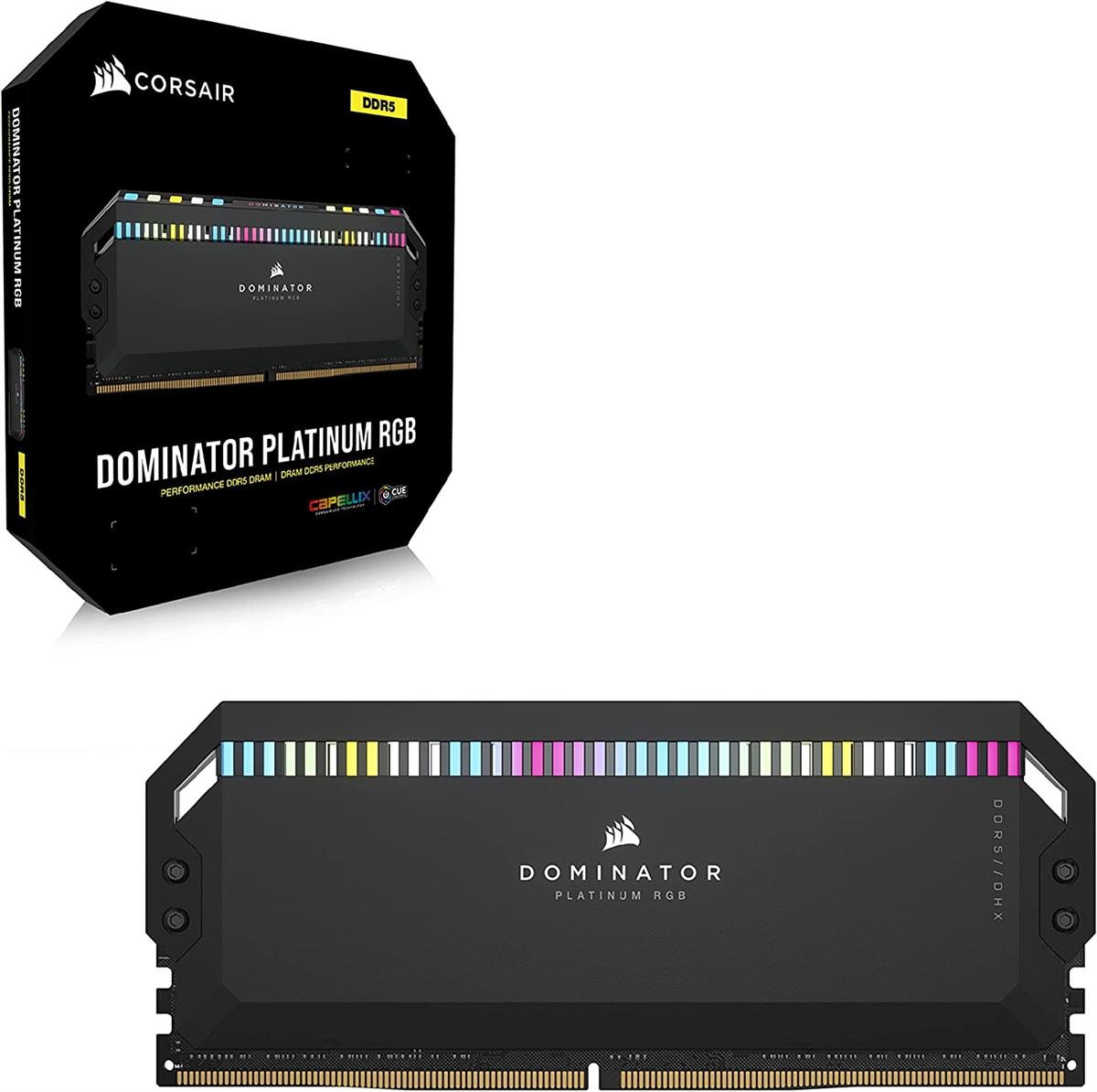 thumbnail interactive-video image 1 of CORSAIR WS 64GB (4x16GB) DDR5 5600MHz ECC RDIMM Vs Dominator Titanium... 1 of 12