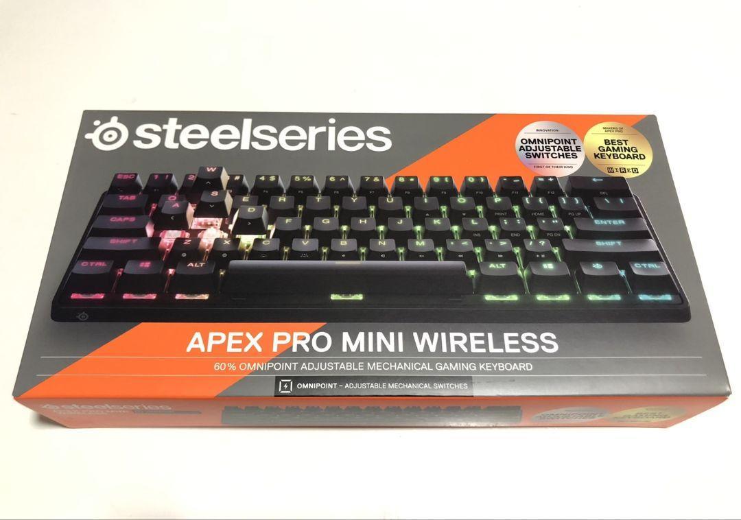 SteelSeries Apex Pro Mini HyperMagnetic Gaming Keyboard – World's Fastest  Keyboard – Compact 60% Form Factor 