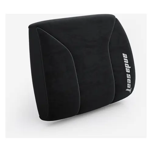 AndaSeat Novis Memory Lumbar Pillow - Ergonomic Support, L & XL Sizes, Black Fabric
