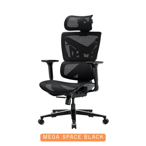 AndaSeat X-Air Series Mesh Office Gaming Chair | Ergonomic, Breathable Mesh, 4D Armrests - Space Black & Mesh Ash Grey