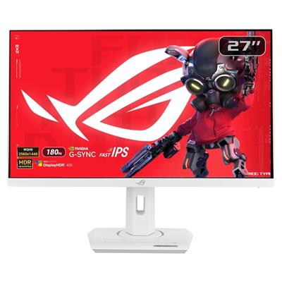 ASUS ROG Strix XG27ACS-W USB Type-C Gaming Monitor – 27-inch 2560x1440, 180Hz (Above 144Hz), 1ms (GTG), Fast IPS, Extreme Low Motion Blur Sync, USB Type-C, G-Sync compatible, DisplayWidget Center, HDR
