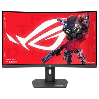 ASUS ROG Strix XG32WCS 32 inch 1440P USB-C Curved HDR Gaming Monitor  - QHD, 180Hz, 1ms, Fast VA, Extreme Low Motion Blur Sync, FreeSync, DisplayWidget, Tripod Socket, AI Technology
