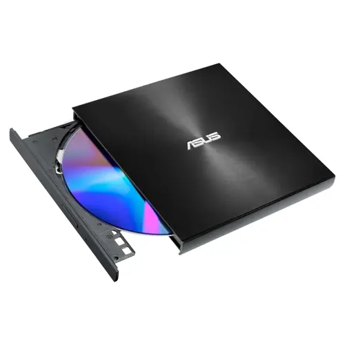 ASUS SDRW-08U8M-U/BLK/G/AS/P2G ZenDrive U8M Ultraslim External DVD Drive & Writer, Black, USB C Interface, for Windows & Mac OS, M-DISC Support