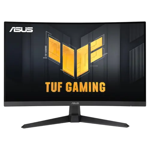 ASUS TUF Gaming Monitor VG27VQ3B 27” 1080P Curved Monitor  – Full HD, 180Hz, 1ms, Extreme Low Motion Blur Sync, FreeSync, 1500R Curvature, Eye Care, 90% DCI-P3, DisplayWidget,