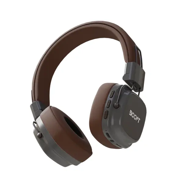Boost Harmony Retro Wireless Headset – Bluetooth 6.0, 40mm Drivers, 40 Hours Playtime, Multi-Device Pairing