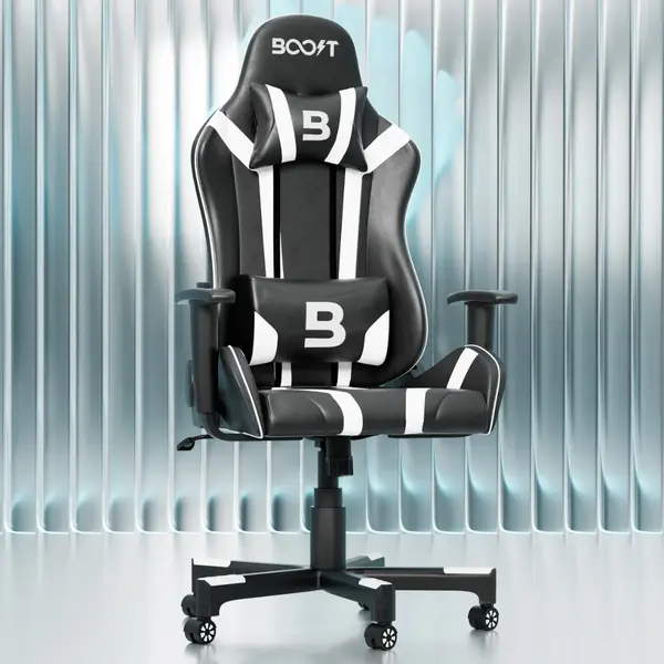 Boost Impulse Gaming Chair – Ergonomic High-Back Design, Adjustable Armrests, Reclining Backrest, Premium Comfort