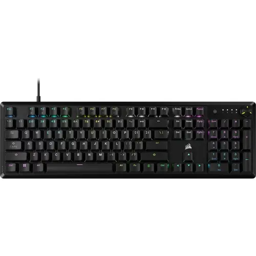 CORSAIR K70 CORE RGB Mechanical Gaming Keyboard - Pre-lubricated Corsair MLX Red Linear Keyswitches - Sound Dampening - Media Control Dial - iCUE Compatible - QWERTY NA Layout - Black