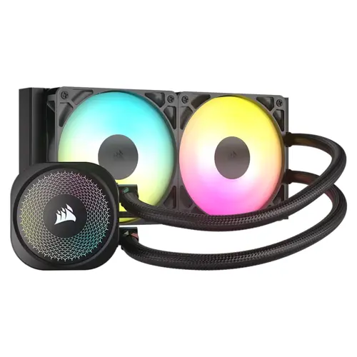 Corsair NAUTILUS 240 RS ARGB Liquid CPU Cooler - Black | 240mm AIO, Low-Noise, Direct Motherboard Control