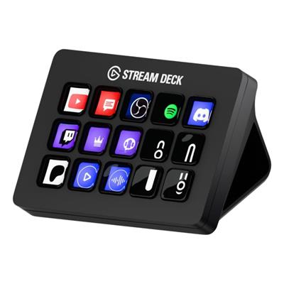 Elgato Stream Deck MK.2 – Studio Controller, 15 macro keys, trigger actions in apps and software like OBS, Twitch, ​YouTube and more, works with Mac and PC