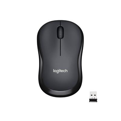 Logitech M221 Wireless Mouse, Silent Buttons, 2.4 GHz with USB Mini Receiver, 1000 DPI Optical Tracking, 18-Month Battery Life, Ambidextrous PC/Mac/Laptop - Black