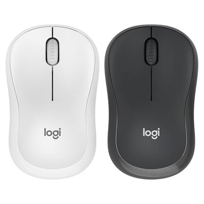 Logitech M240 Silent Bluetooth Mouse, Wireless, Compact, Portable, Smooth Tracking, 18-Month Battery, for Windows, macOS, ChromeOS, Compatible with PC, Mac, Laptop, Tablets - White, Black