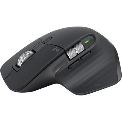 Logitech MX Master 3S Wireless Mouse, Ultra-fast Scrolling, Ergo, 8K DPI, Track on Glass, Quiet Clicks, USB-C, Bluetooth, Windows, Linux, Chrome - Graphite