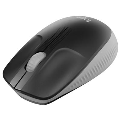 Logitech Wireless Mouse M190 - Full Size Ambidextrous Curve Design, 18-Month Battery with Power Saving Mode, Precise Cursor Control & Scrolling, Wide Scroll Wheel, Thumb Grips - Grey, Blue, Red