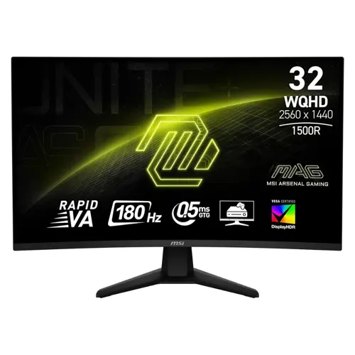 MSI MAG 321CQF E18 31.5" WQHD 180Hz 0.5ms Curved Gaming Monitor for PC & Console in Pakistan