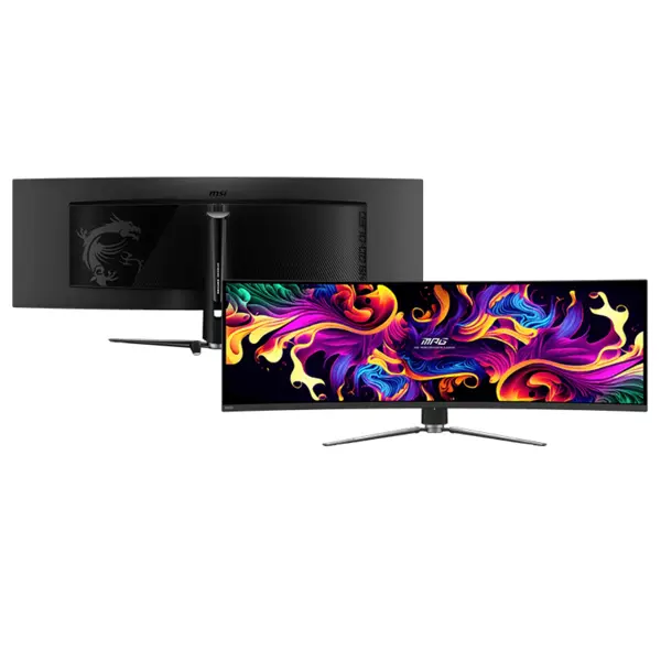 MSI MPG 491CQPX QD-OLED 49 Inch Ultrawide Curved Gaming Monitor | DQHD 5120x1440, 240Hz, 0.03ms GTG, DisplayHDR True Black 400, G-Sync Compatible, USB-C 98W PD