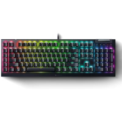 Razer BlackWidow V4 X (Green Switch) - Mechanical Gaming Keyboard with Razer Chroma RGB (Clicky Mechanical Switches, 6 Dedicated Macro Keys, Doubleshot ABS Keycaps)