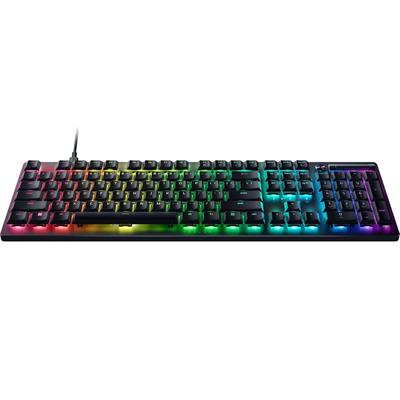 Razer DeathStalker V2 Gaming Keyboard: Low-Profile Linear Red Optical Switches - Ultra-Durable Coated Keycaps - Multi-functional media button and media roller - Chroma RGB-Black
