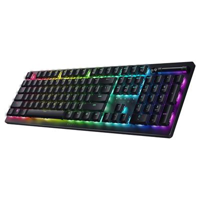 Razer DeathStalker V2 Pro Wireless Gaming Keyboard: Low Profile Optical Switches Linear Red - HyperSpeed Wireless & Bluetooth - Chroma RGB - Up to 200 Hr Battery Snap Tap