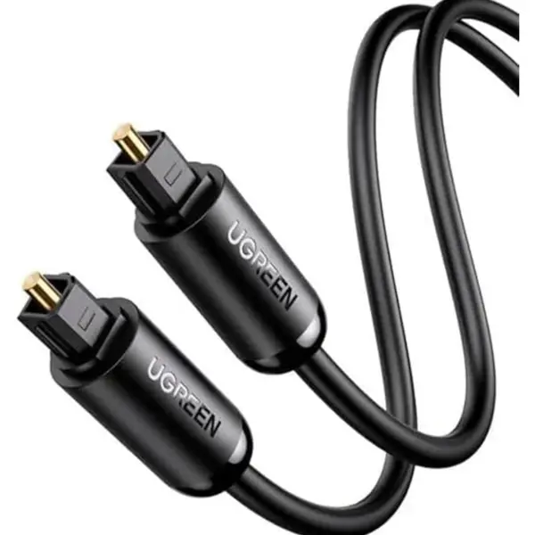 UGREEN 70891 – Toslink / Optical Digital Audio Cable 1.5 m | High-Fidelity S/PDIF Connection | Black