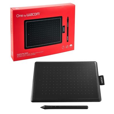 Wacom CTL-472/K0-CX Digital Drawing Graphics Pen Tablet (Red & Black) Small (6-inch x 3.5-inch)(15x8cm) | Battery Free Cordless Pen with 2048 Pressure Level