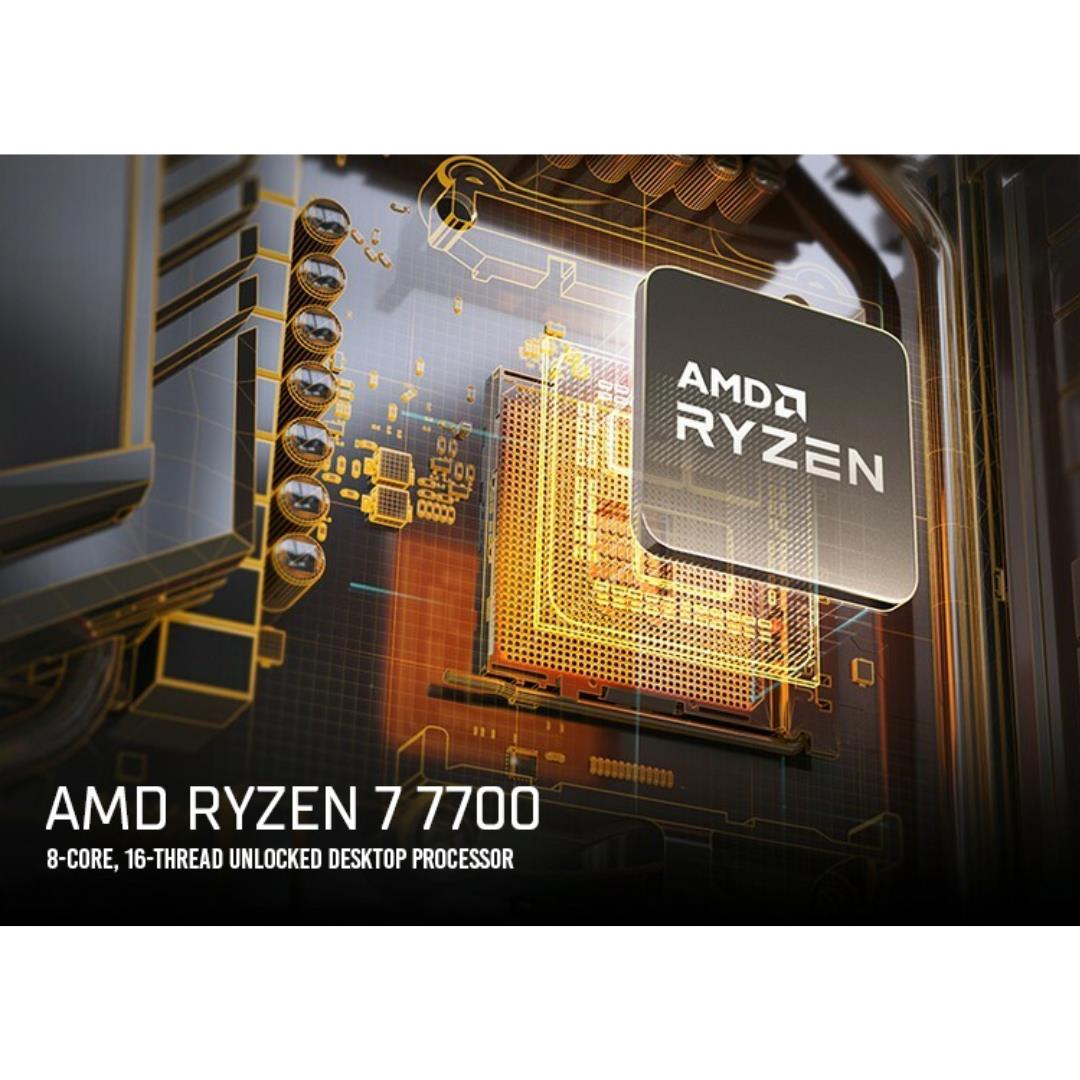 Ryzen 7 AMD 7700 8-Core, 16-Thread Unlocked Desktop
