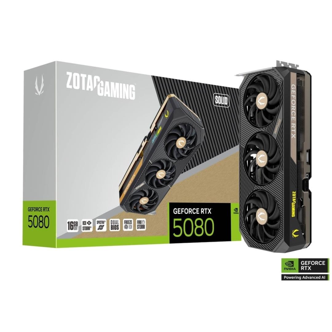 ZOTAC Gaming GeForce RTX 5080 Solid DLSS 16GB GDDR7 256-bit 30