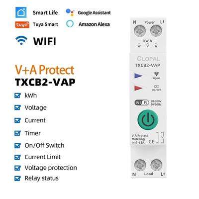 Smart Wifi Double Pole Breaker