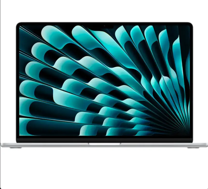 Apple 15 Inch MacBook Air MC6J4 M4 Chip, 24GB RAM, 512GB SSD, Liquid Retina Display, 12MP Camera, Backlit Keyboard, Touch ID, Silver