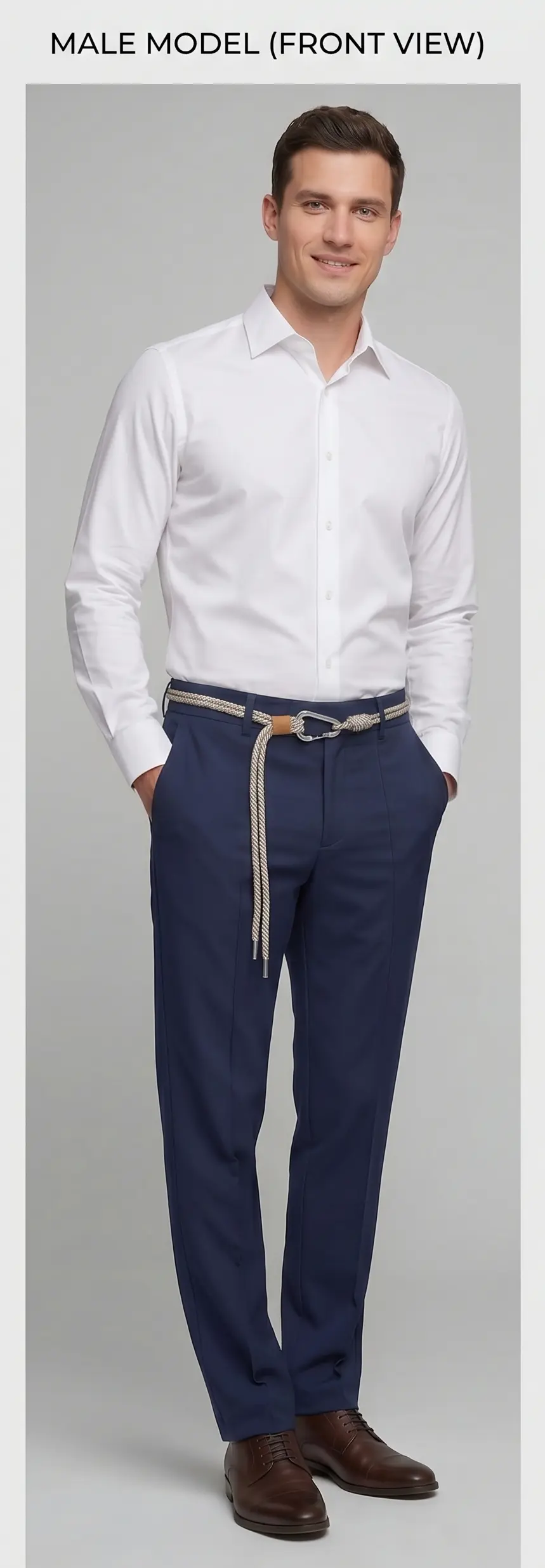 Rope-Waist Pleated Trouser - Angle 4