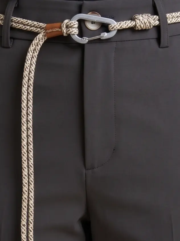 Rope-Waist Pleated Trouser - Angle 6