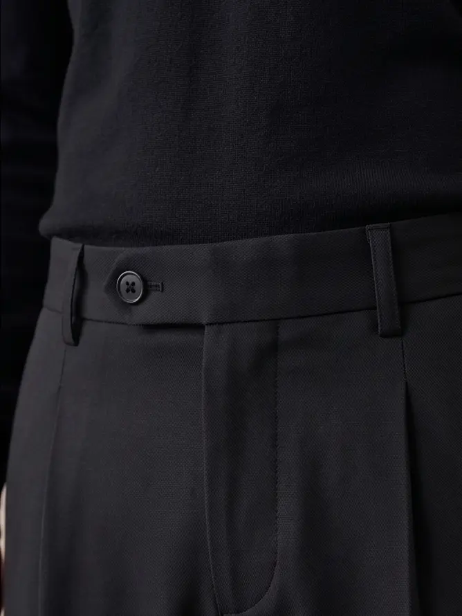 Casual Pleated Trouser - Angle 4