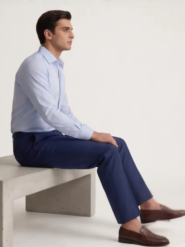 Casual Pleated Trouser - Angle 4