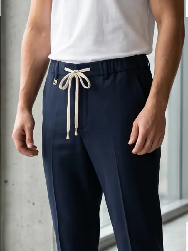Casual Drawstring Trouser - Angle 5